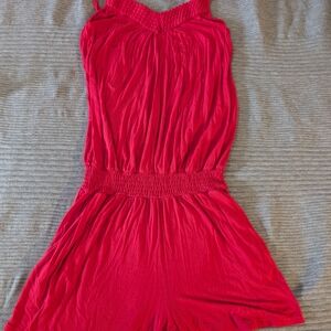 Vibrant Red Women's Jumpsuit